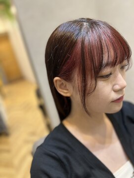 ネウィ 大分中央町店(newi) 【KOTOMI】@koto._.mi1 ☆pink×pink brownフェイスフレーミング