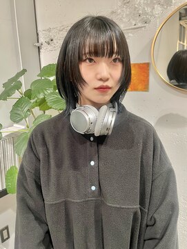 クリアーオブヘアー 栄南店(CLEAR of hair) ウルフ×ブルーブラック/RIHO