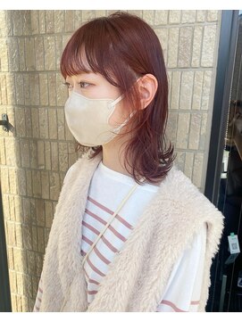 フィオーレ ヘアデザイン(FIORE hair design) レッドブラウン ピンクブラウン
