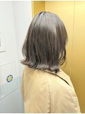 ブリーチなしダブルカラー透明感オリーブグレージュ【中居】