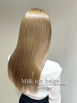 ナンバー アンフィール 渋谷(N° anfeel) 【星野指名】カラー指名No.1/艶髪ミルクティーベージュ