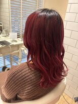 ルシードスタイル グローバルディー 稲毛店(LUCIDO STYLE GLOBAL.D)&nbsp;赤髪20代30代40代髪質改善オージュア白髪染め稲毛駅