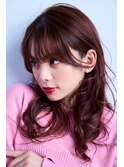 【あざとかわいい】ゆるふわフェミニン×ピンクオレンジ