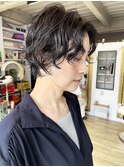NUDE20代30代40代 ハンサムショート黒髪ショート パーマショート