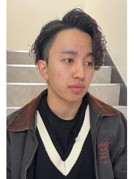 ロンド ローガン 名駅(Lond LOGAN) メンズかきあげ縦落ちスパイラルパーマ