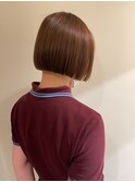 ぷつっとぱらっと切りっぱなしボブ
