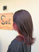 ソル 千葉(Sol) 【ミディアムレイヤー×ローズレッドインナー】