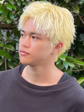 エルマーク 高槻(L-MARK) ダブルカラー/ブリーチ/ミルクティー/ヘアカラー/men's