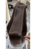 【輝士】超可愛い♪グレージュカラー×髪質改善トリートメント