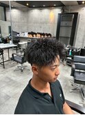 ショートツイストパーマ/メンズ/刈り上げ/眉毛/ツイスト