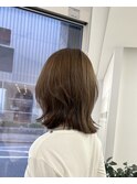 くびれボブ×透明感ベージュ