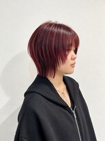 オネスト(onest)&nbsp;［ショートレイヤー＋ボルドーレッドカラー＋千葉駅］