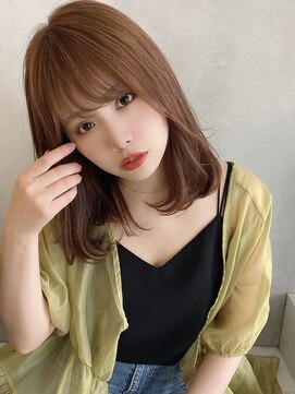 インビテーション(invitation) #オレンジベージュ#ワンカールセミディ