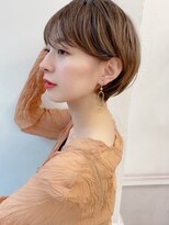 【HONEY渋谷】キレイな横顔ショート×ラテグレージュ