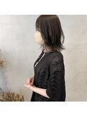 くびれボブ/ボブ/外ハネボブ/ロブ/オリーブ/オリーブグレー
