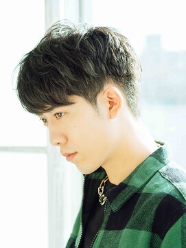 アカサ(A.casa) 刈り上げマッシュダブルカラー/白髪ぼかし/インナーカラー