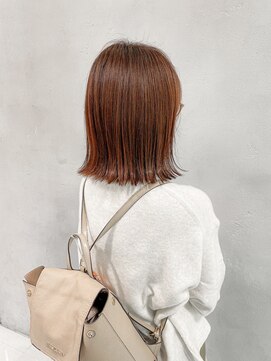 ハルキ ミナト ジャパン オオサカ(HARUKI MINATO japan OSAKA) 前下がり外ハネボブ 20代30代40代ヘア 小顔 大阪ボブ 梅田