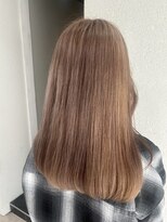 アジールヘア 所沢プロペ通り店(agir hair)&nbsp;美髪切りっぱなしボブブラウンベージュ所沢練馬
