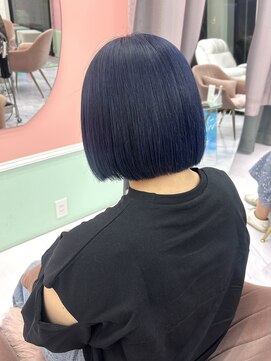 ガーランド(Girland) 【girland】ブルーブラック/韓国風/レイヤーカット