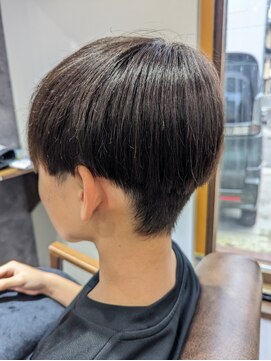 ロム アッシュブラック/刈り上げ/短髪/モテ髪