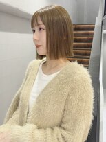 バイエイト(X８) オリーブベージュ×切りっぱなしボブby沼尾