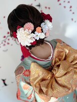 パーティー PAR-TY 芦屋店 【ヘアアレンジ】あみこみスタイル【着付け】