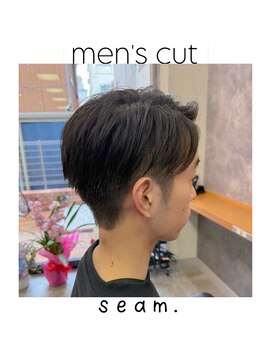シーム(seam.) 簡単スタイリングメンズカット◎どんな髪質・毛量・年齢もOK！