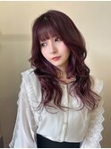 ロイヤルパープルダブルカラーインナーカラーケアブリーチ