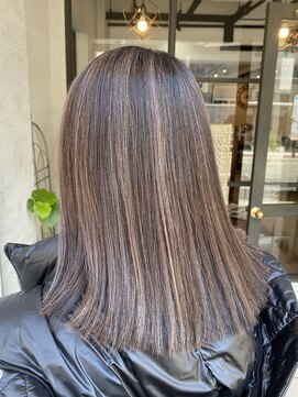 ウル(ulu) ハイライトカラー　After