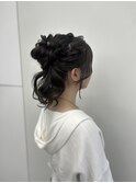 long  hair arrange