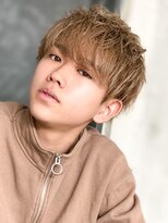 エルマーク 茨木(L-MARK)&nbsp;ダブルカラースパイラルパーマツイストパーマフェード短髪