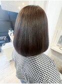 福山美容室Caaryミディアムボブ艶髪30代40代