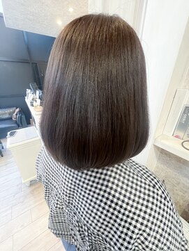 キャアリー(Caary) 福山美容室Caaryミディアムボブ艶髪30代40代