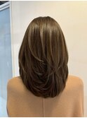 暗めカラー/グランマッシュ[レイヤーカット/髪質改善/銀座]