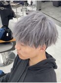 メンズブリーチシルバーカラー