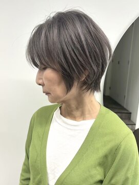 ジルチ ヘアー(Zilch hair) 白髪ぼかし/白髪染め/ショートカット/40代50代/【北堀江】