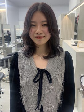 ザザ ZA/ZA 茗荷谷 大人可愛いラベンダーベージュ☆彡茗荷谷美容室