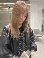 スノッブサンク(Snob ciNQ)&nbsp;ダブルカラー/顔まわりカット/ミルクティーベージュ