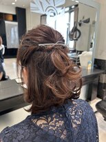 ウェル アアルト 本厚木ミロード店&nbsp;【aalto本厚木ミロード/遠藤謙介】ショートのお呼ばれヘアセット
