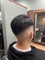 スタンドバーバー 柏(STAND BARBER) MEN’S HAIR/波巻きツイストスパイラル/リバースセンターパート