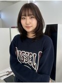 ミディアムレイヤーに透明感ブラウンカラー♪