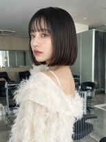 フォト 新宿三丁目(foto)&nbsp;地毛風縮毛矯正韓国風顔まわりレイヤー小顔ボブ切りっぱなしボブ
