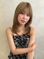 トゥルーズ 梅田店(TLUUS)&nbsp;TLUUSイメチェン前髪ピンクベージュクールショート