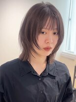 ウメ 熊取店(ume)&nbsp;レイヤーカット/ミディアムレイヤー/モカグレージュ
