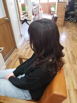 ヘアスタジオ ロメオ(hair studio Romeo)&nbsp;黒染めチックなカラー　セミロング版