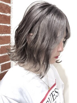 セシルヘアー(CECIL hair) CECIL 下北沢　シルバーグレージュ×ケアブリーチ