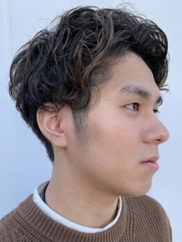 【カット+パーマ+ヘッドスパ】簡単にオシャレが決まるメンズ専用の豊富なクーポン有!男前Styleが叶うMorpho