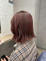 ゴートヘアタカツキ(GOAT hair) 切りっぱなし&ピンク系カラー