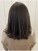 20代30代40代大人可愛いシアーブラウン透明感肩ライン外ハネ