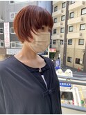 ワイドバングフェザーショート丸みショート20代30代40代